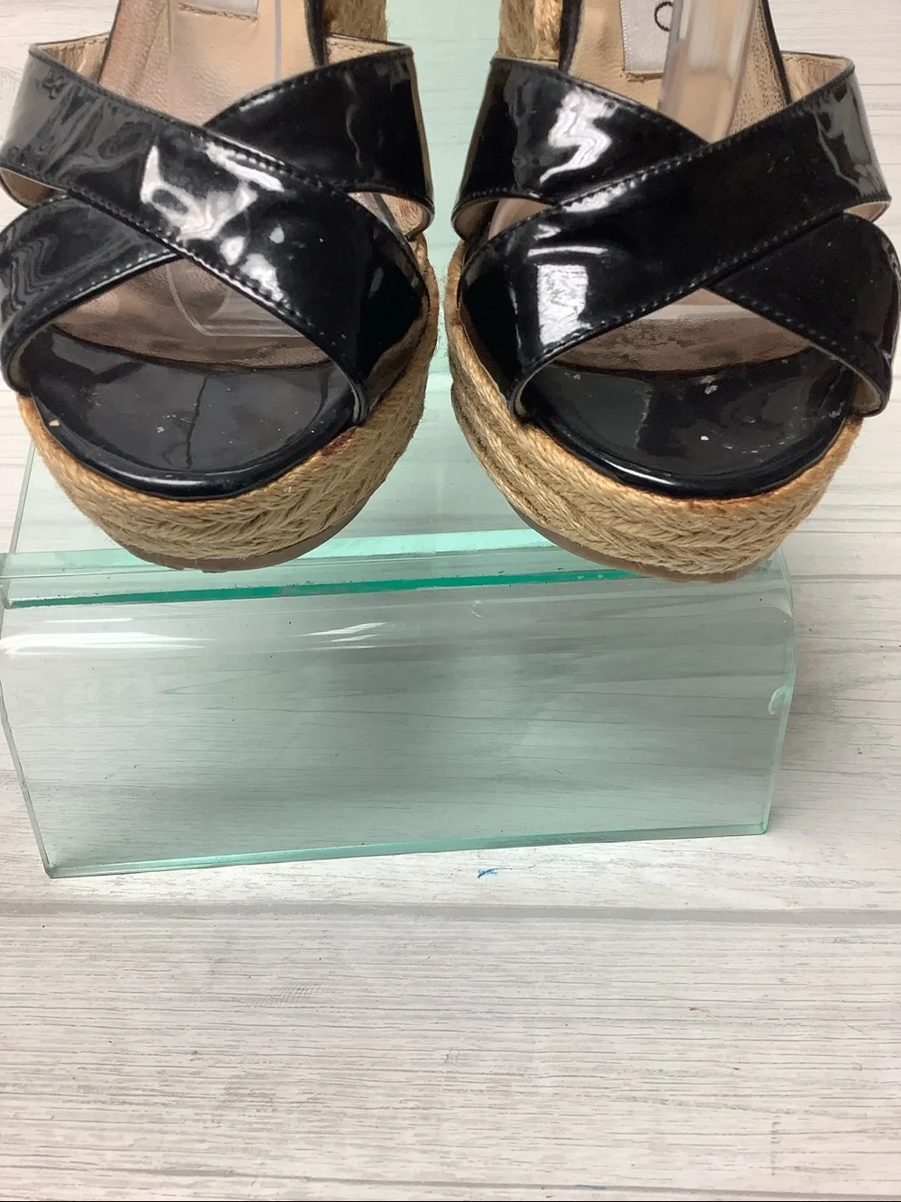Jimmy Choo Espadrille Wedge Sandals